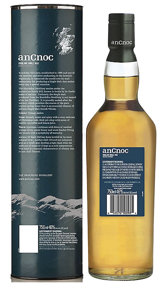 AnCnoc 24 Years Old - 750ML