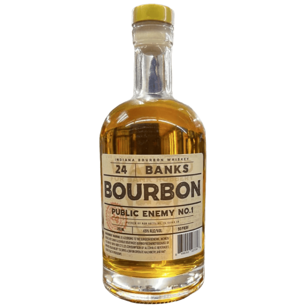 24 Banks Public Enemy No.1 Indiana Bourbon Whiskey - 750ML