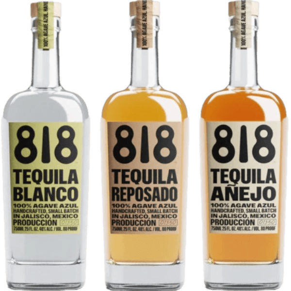 818 Blanco, Reposado, and Añejo Tequila Bundle - 750ML