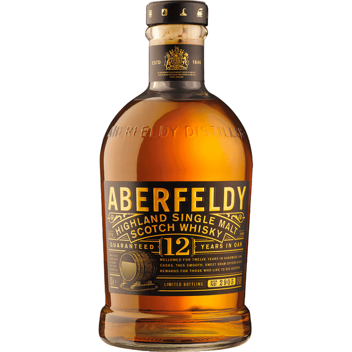 Aberfeldy Single Malt 12 Year Old- 750ML Whiskey