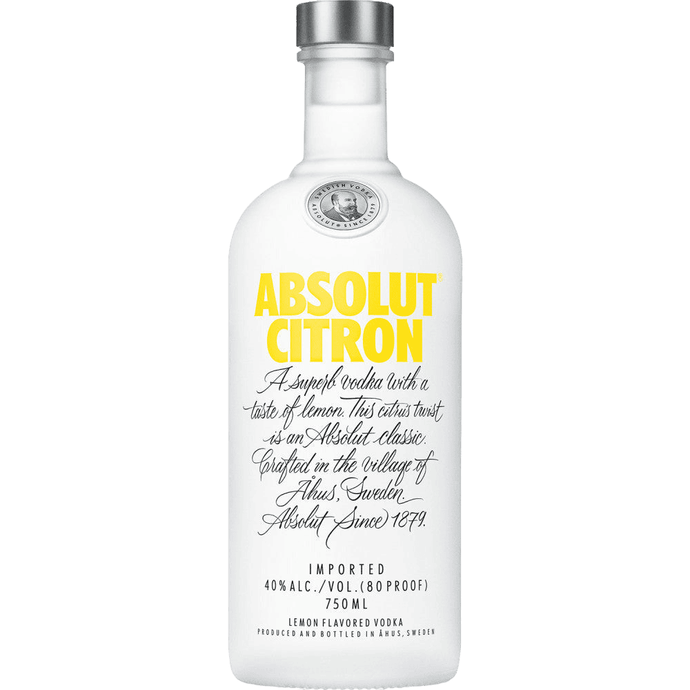 Absolut Citron Flavored Vodka - 750ML Vodka