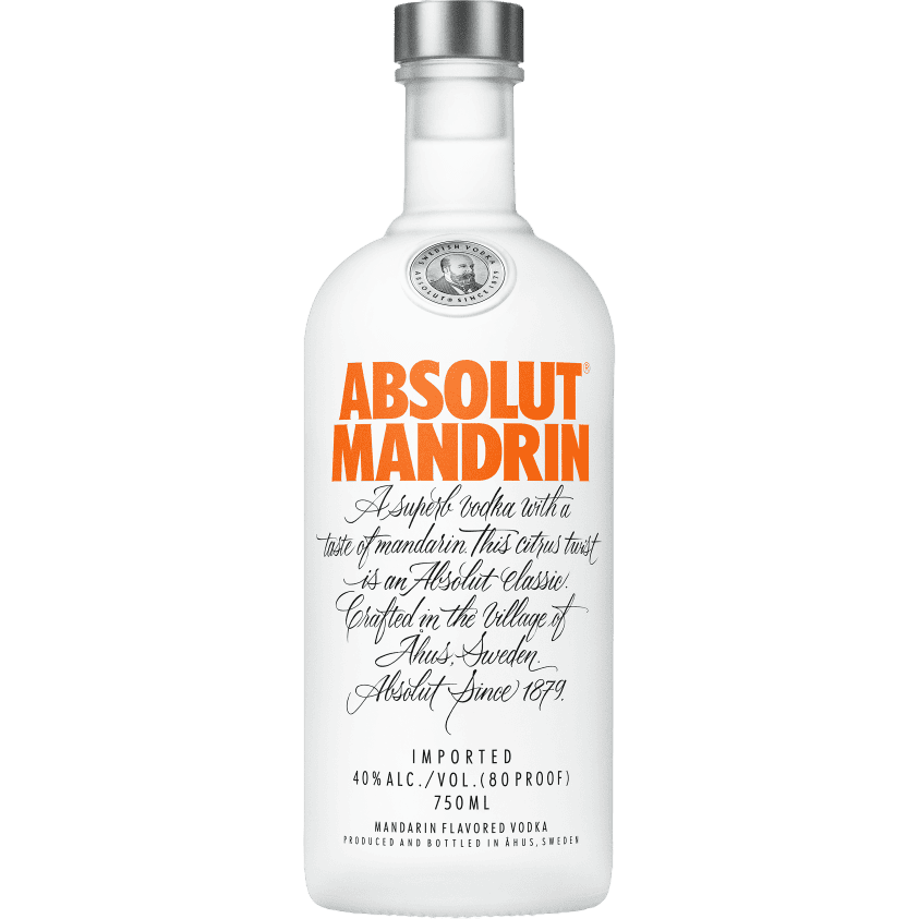 Absolut Mandrin Flavored Vodka - 750ML Vodka