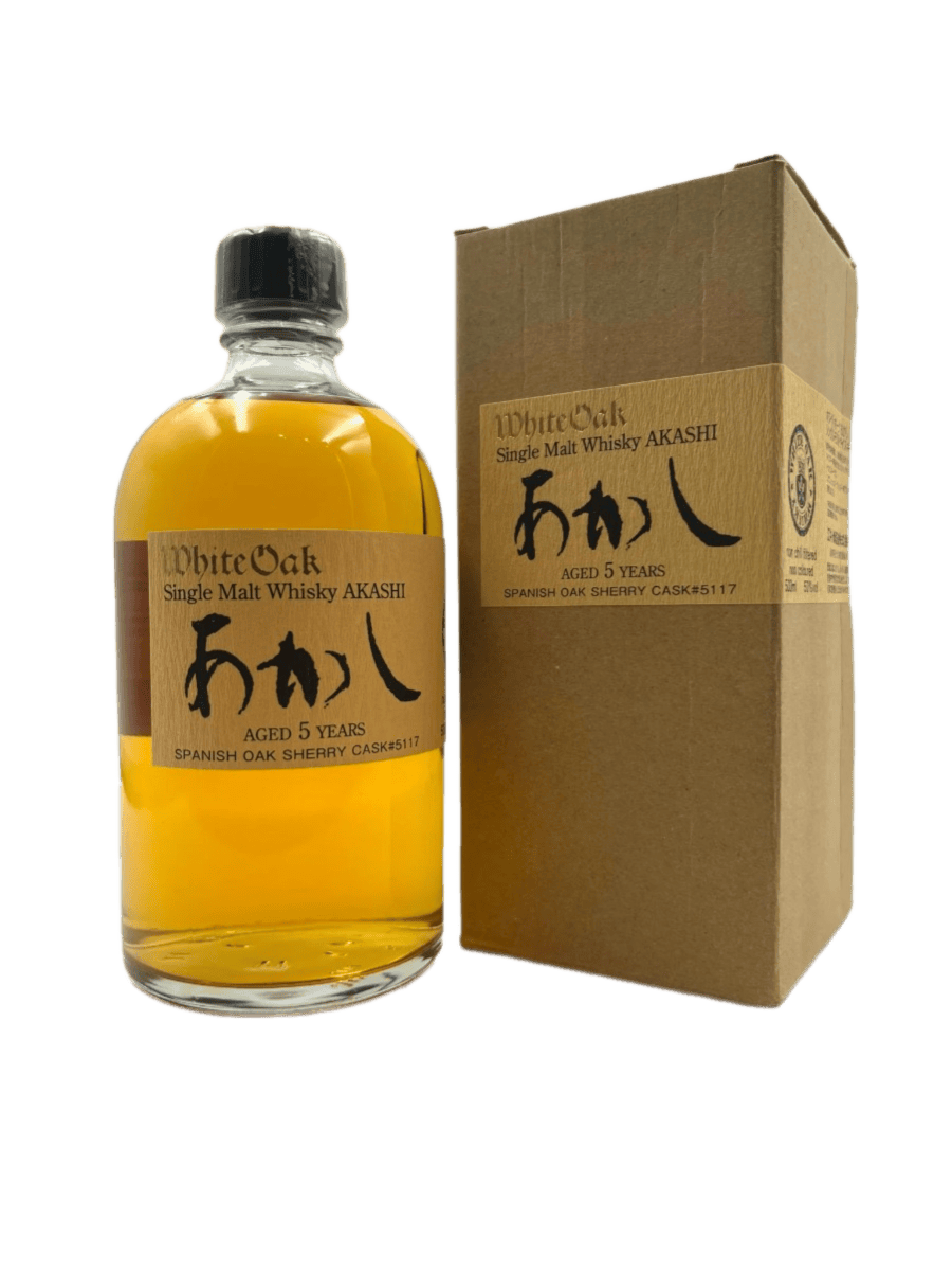 Akashi 5 Years Old Sake Cask Single Malt Whisky - 750ML Japanese whiskey