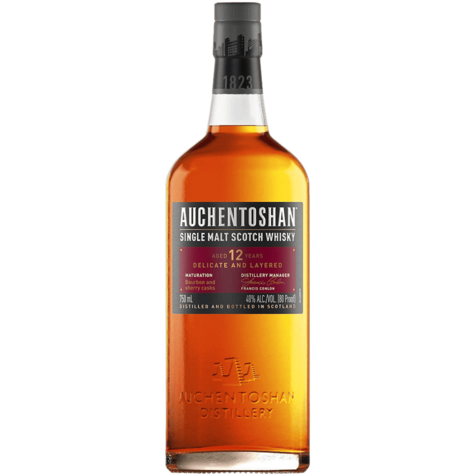 Auchentoshan 12 Year Old Single Malt Scotch Whisky - 750ML Whiskey