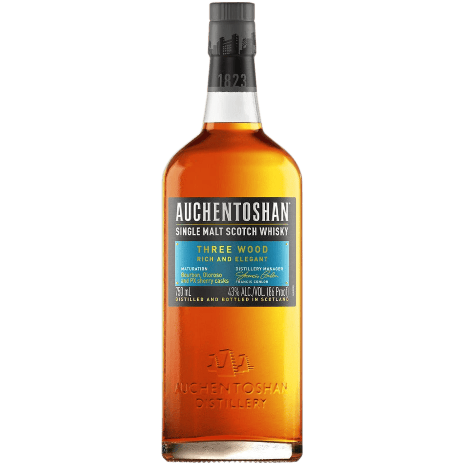 Auchentoshan Three Wood Single Malt Scotch Whisky - 750ML Whiskey