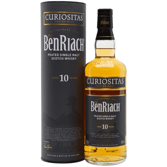 BenRiach Curiositas Peated Single Malt Whiskey 10 Year 