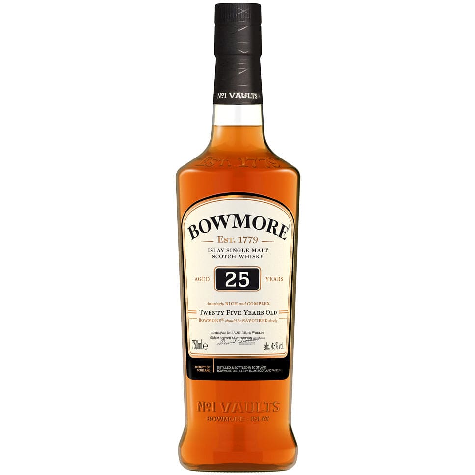 Bowmore 25 Year Old Small Batch Release Islay Single Malt Scotch Whisky 750 ml 