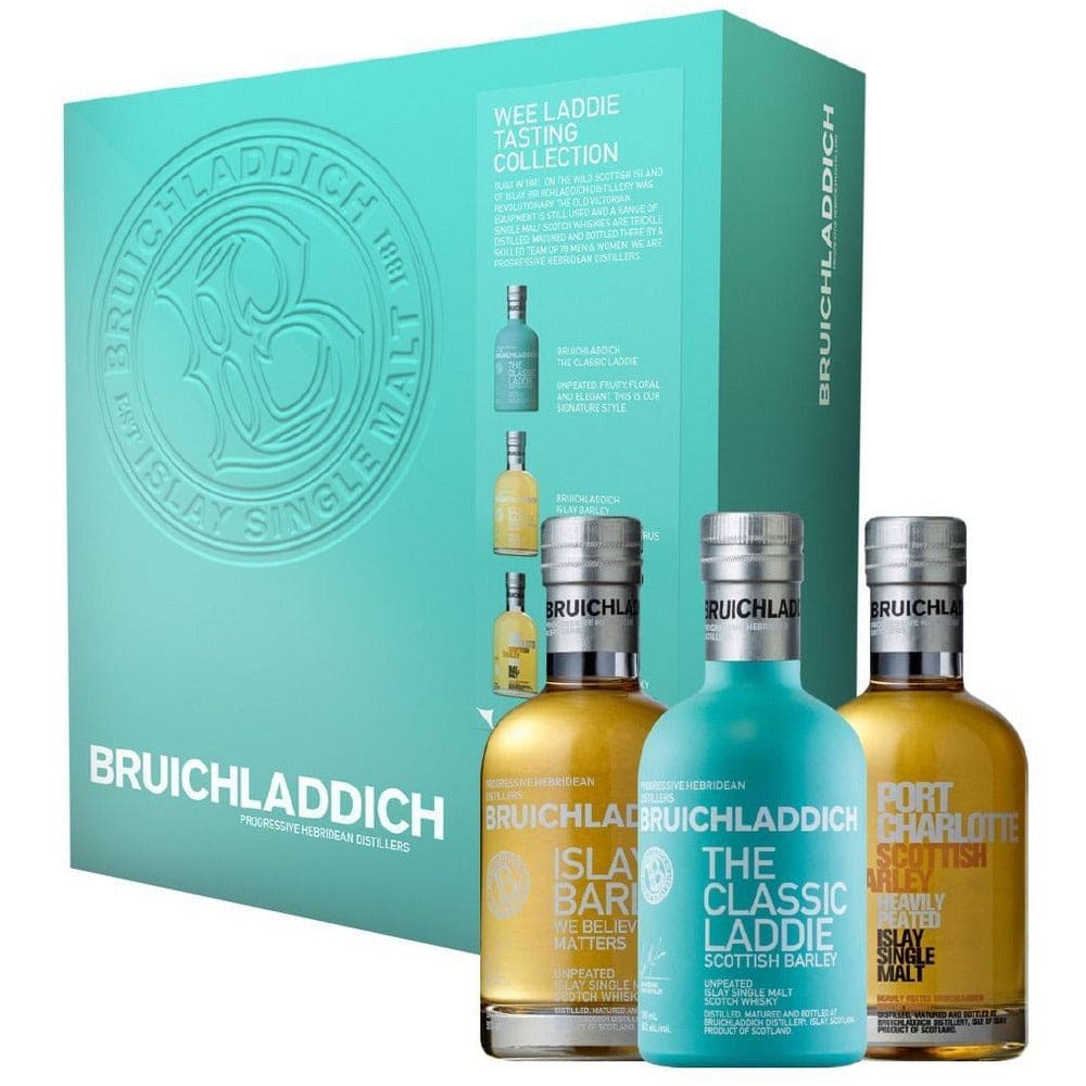 Bruichladdich Wee Laddie Pack Classic Laddie, Islay Barley, Port Charlotte Scottish Barley 