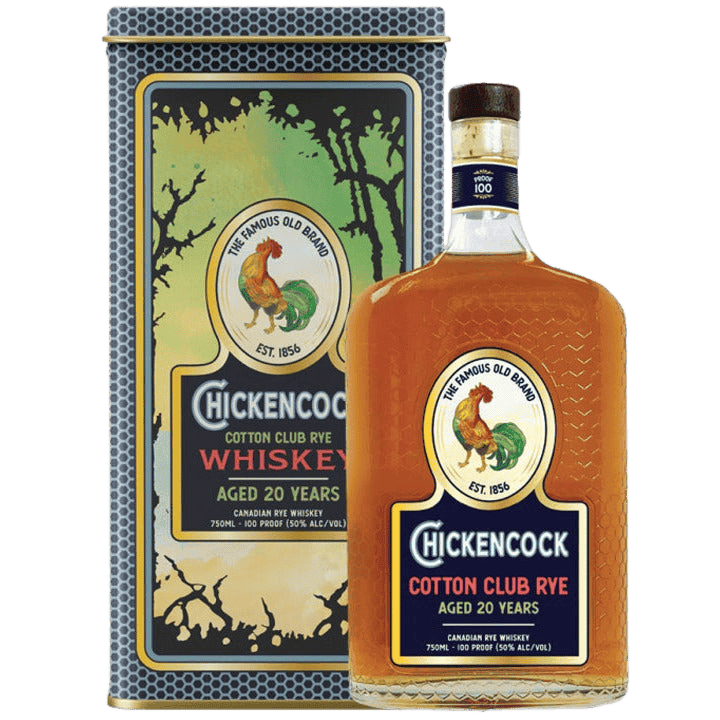 Chicken Cock 20 Years Old Cotton Club Canadian Rye Whiskey - 750ML 