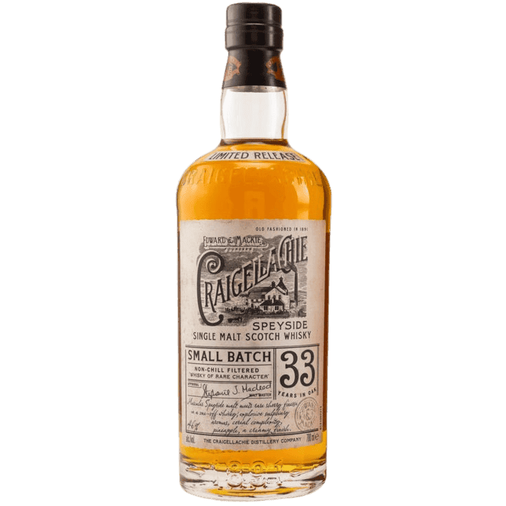 Craigellachie Single Malt Scotch Small Batch 33 Yr - 750ML 