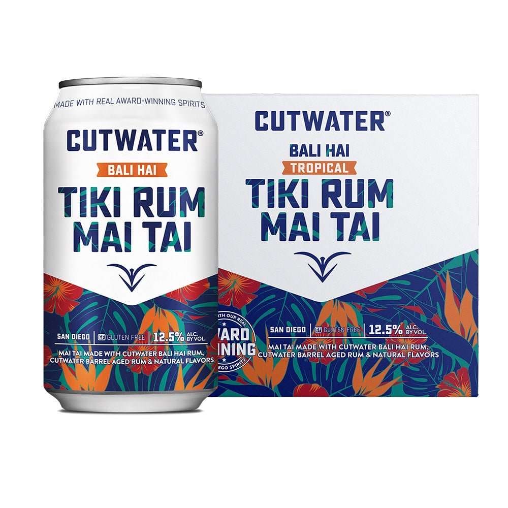 Cutwater Bali Hai Tiki Gold Rum Cocktail 4pk - Liquor Daze