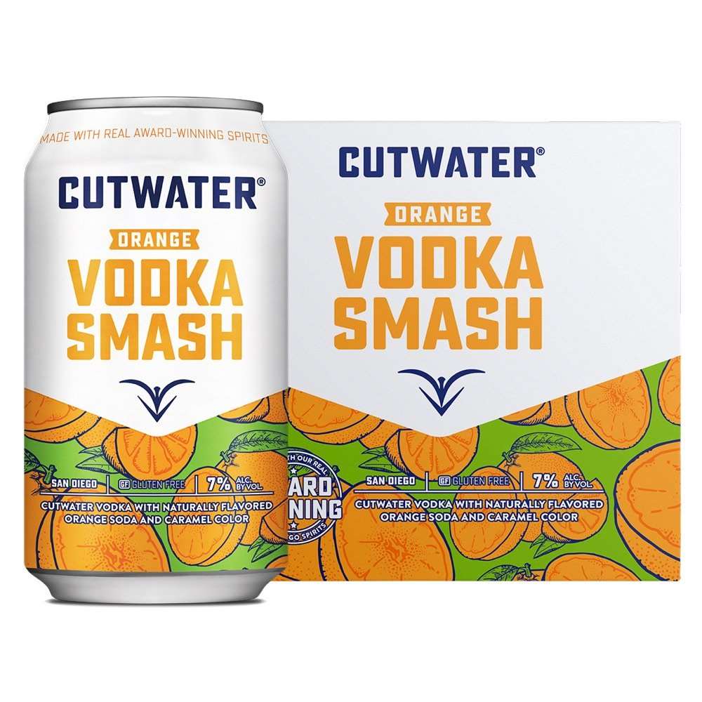 Cutwater Orange Vodka Smash Cocktail 4pk - Liquor Daze