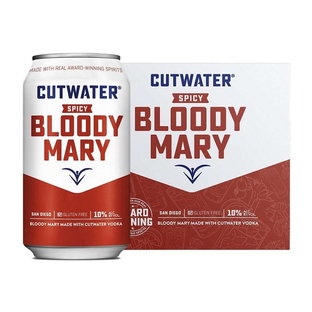 Cutwater Spicy Bloody Mary Cocktail 4pk - Liquor Daze