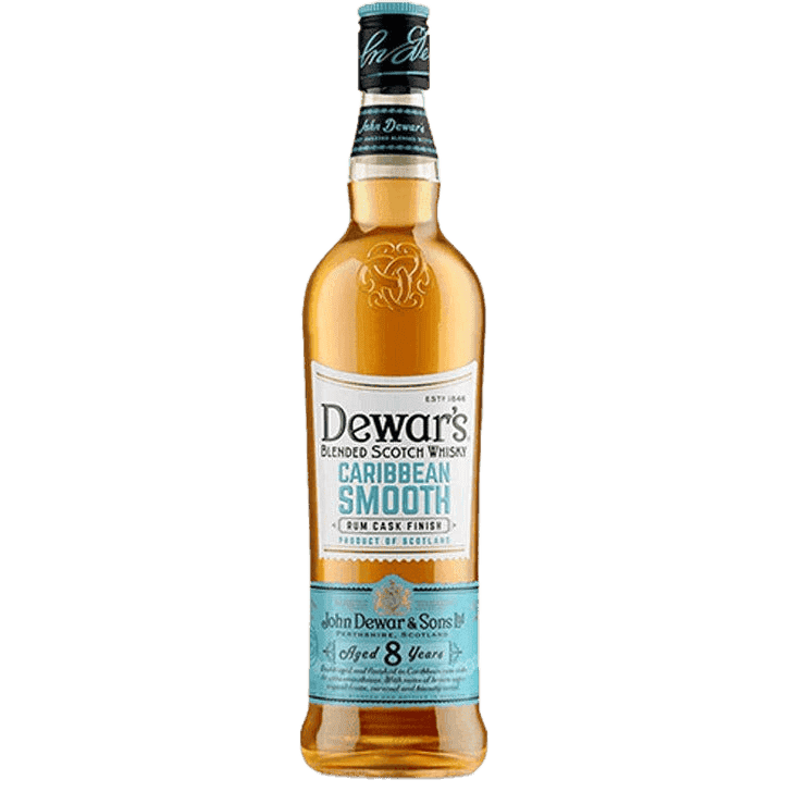 Dewar's Blended Scotch Caribbean Smooth Rum Cask Finish 8 Yr - 750ML 