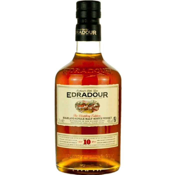 Edradour Distillery 10 Year Old Highland Single Malt Scotch Whisky - 750ML 