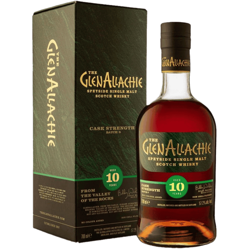 GlenAllachie 10 Year Old Cask Strength Scotch Whisky Batch 8 - 750ML 