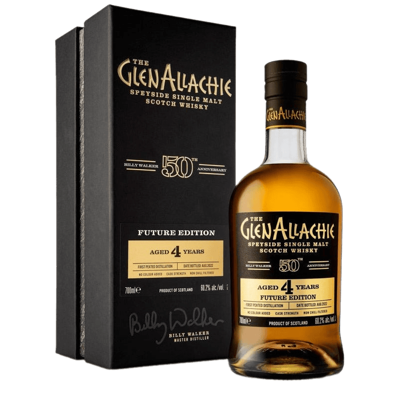 GlenAllachie Billy Walker 50th Anniversary Future Edition Peated 4 Year Old Scotch Whisky - 750ML 