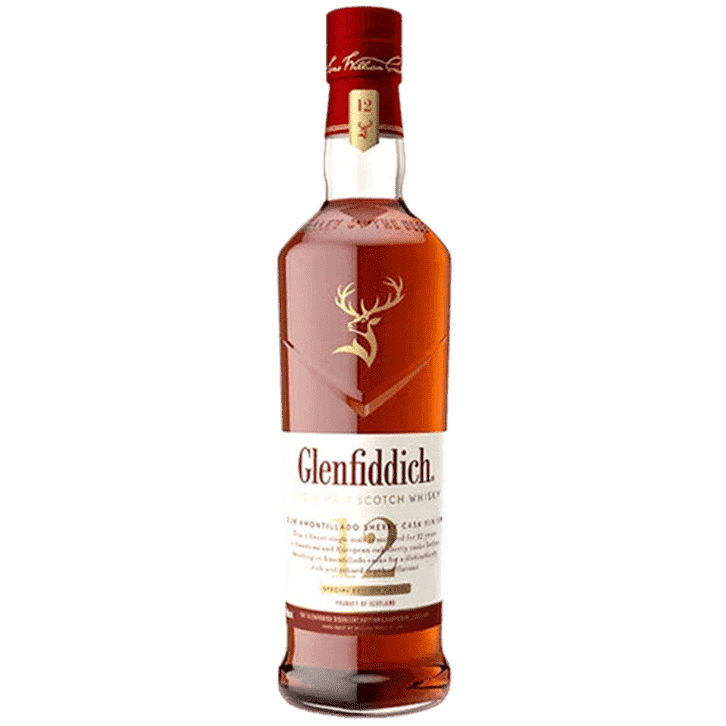 Glenfiddich 12 Year Old Amontillado Sherry Cask Finish Scotch Whisky - 750ML 