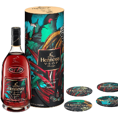 Hennessy VSOP Limited Edition Julien Colombier with Coasters - 750ML 