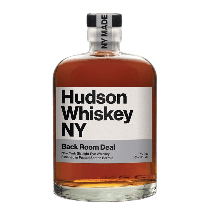 Hudson Whiskey Back Room Deal New York Straight Rye Whiskey Finished In Peated Scotch Barrels - 750ML 