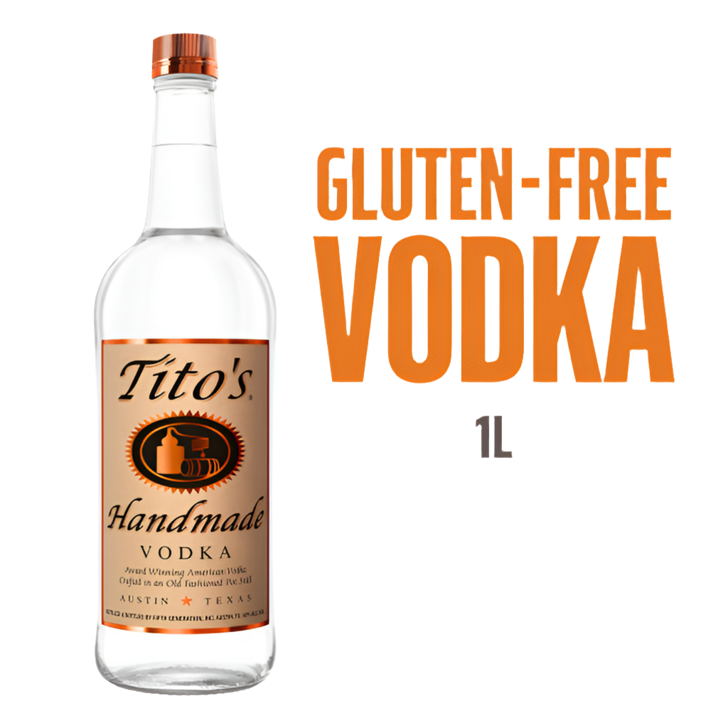 Tito's 1L Box Of 12 Bottles Handmade Vodka (Liter)