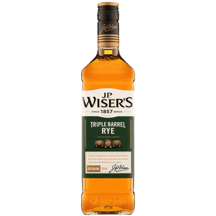 J.P. Wiser's Canadian Rye Whisky Triple Barrel - 750ML 