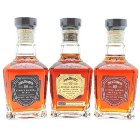 Jack Daniel's Whiskey Set Single Barrel, Single Barrel Rye, Barrel Proof - 375ml 