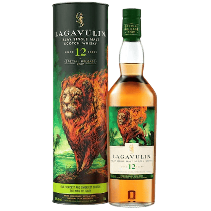 Lagavulin 12 Years The Lions Fire Scotch Whiskey - 750ML 