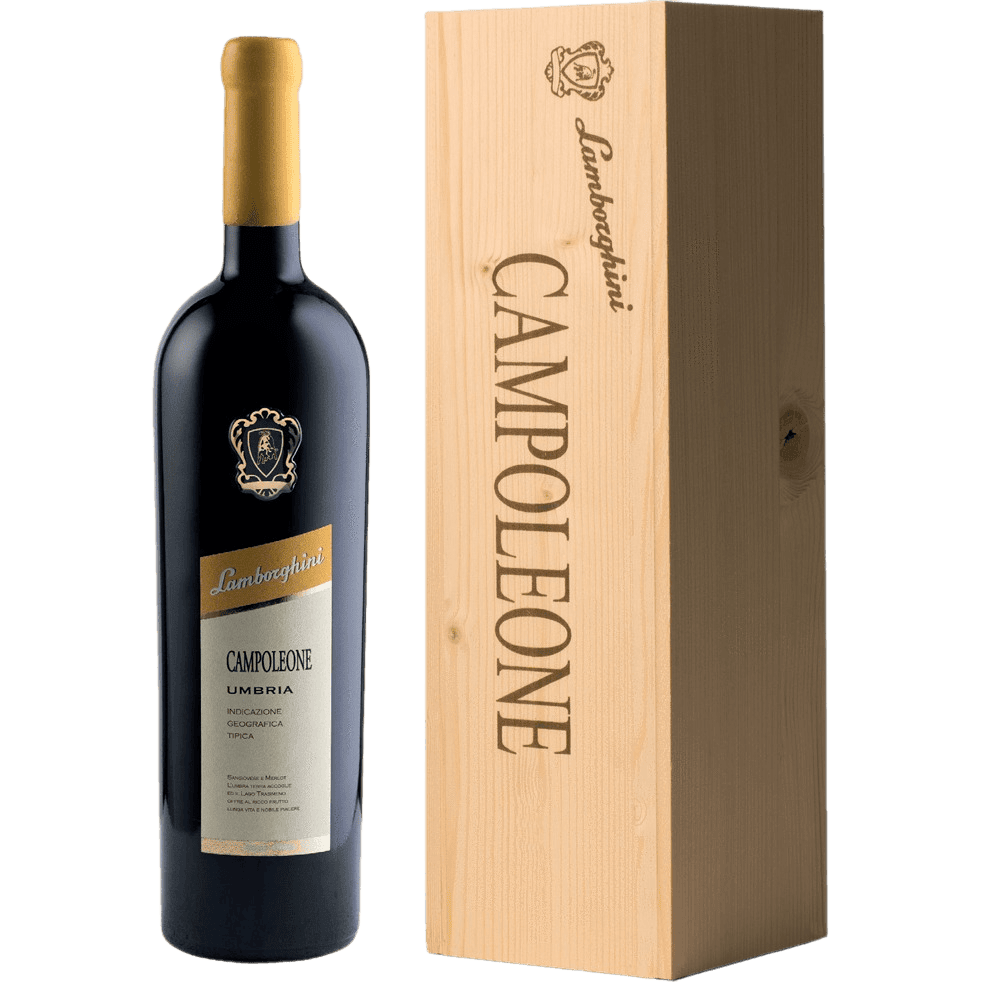 Lamborghini: Campoleone Umbria Rosso With Wooden Gift Box - 750ML 