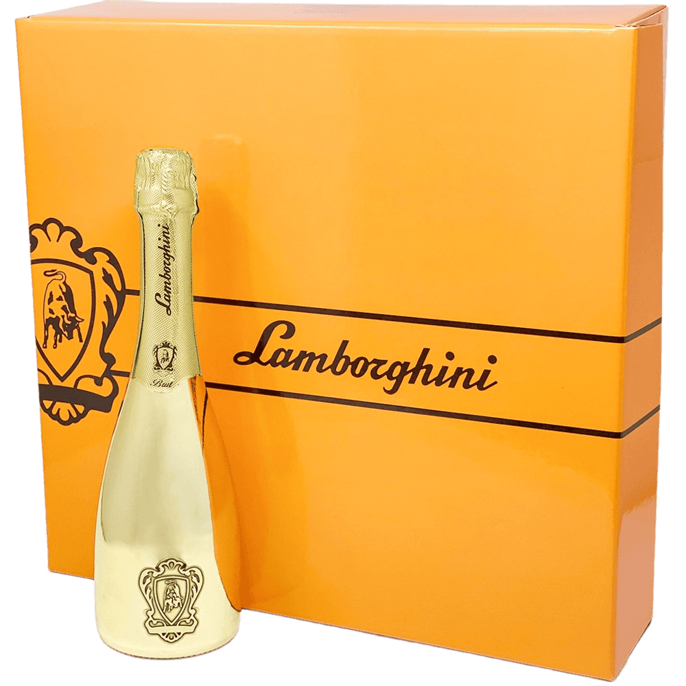 Lamborghini: Oro Vino Spumante With Crystal Glasses - 750ML 