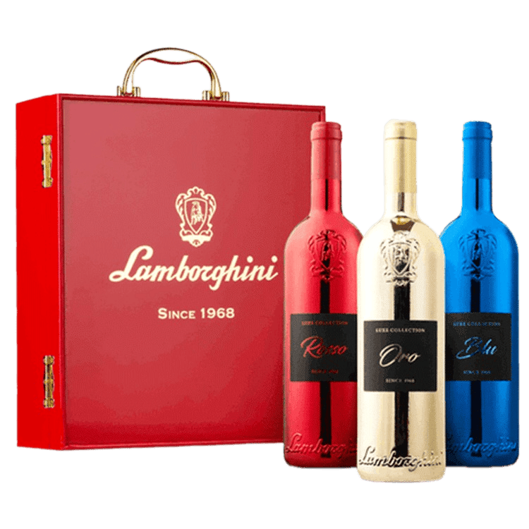 Lamborghini Wine Luxe Red Collection with Gift Set - 750ML 