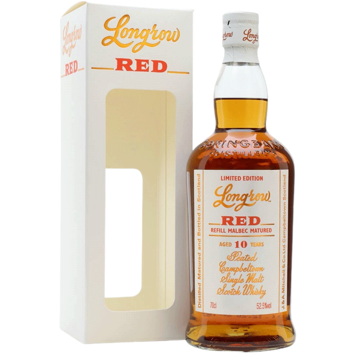 Longrow Red 10 Year Old Refill Malbec Finish Scotch Whisky - 750ML 