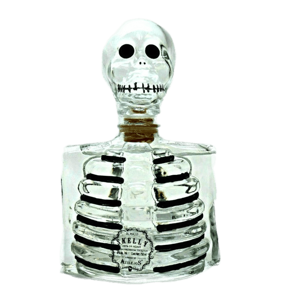 Los Azulejos Skelly Clear Bottle Blanco Tequila - 750ML 