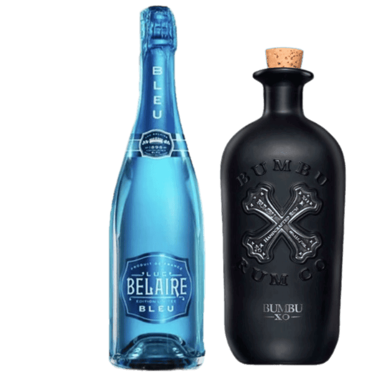 Luc Belaire Bleu & Bumbu XO Rum Bundle 