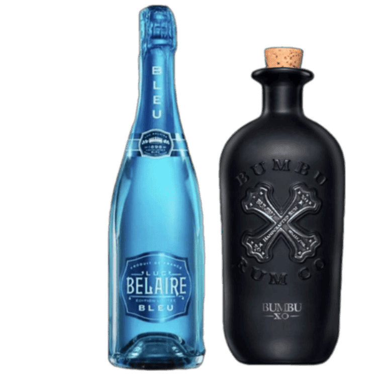 Luc Belaire Bleu & Bumbu XO Rum Bundle 