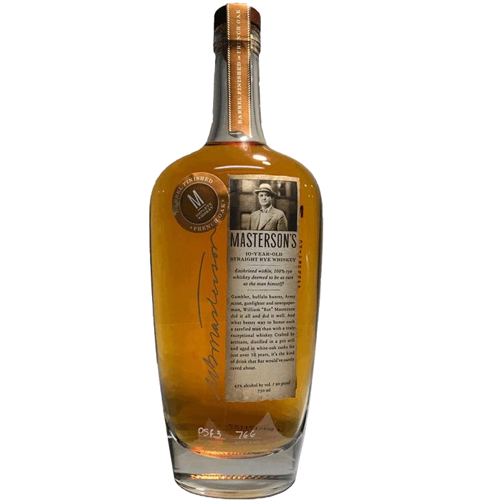 Masterson's Straight Rye Whiskey French Oak Barrel Finished 10 Yr - 750ML 