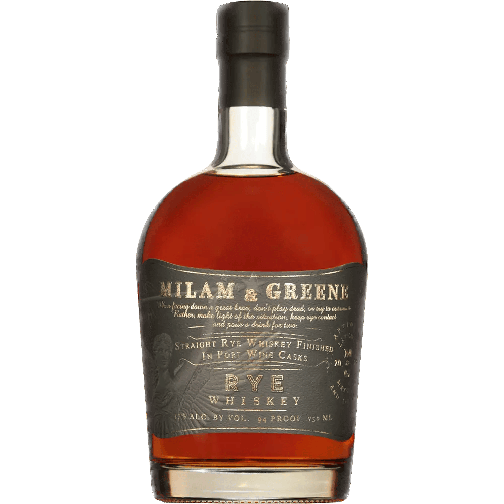 Milam & Greene Port Cask Finish Straight Rye Whiskey Real Liquor