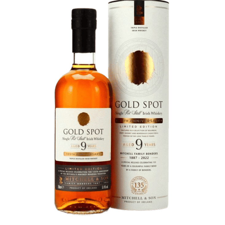 Mitchell & Son Gold Spot 9 Year Old Single Pot Still Irish Whiskey - 750ML 