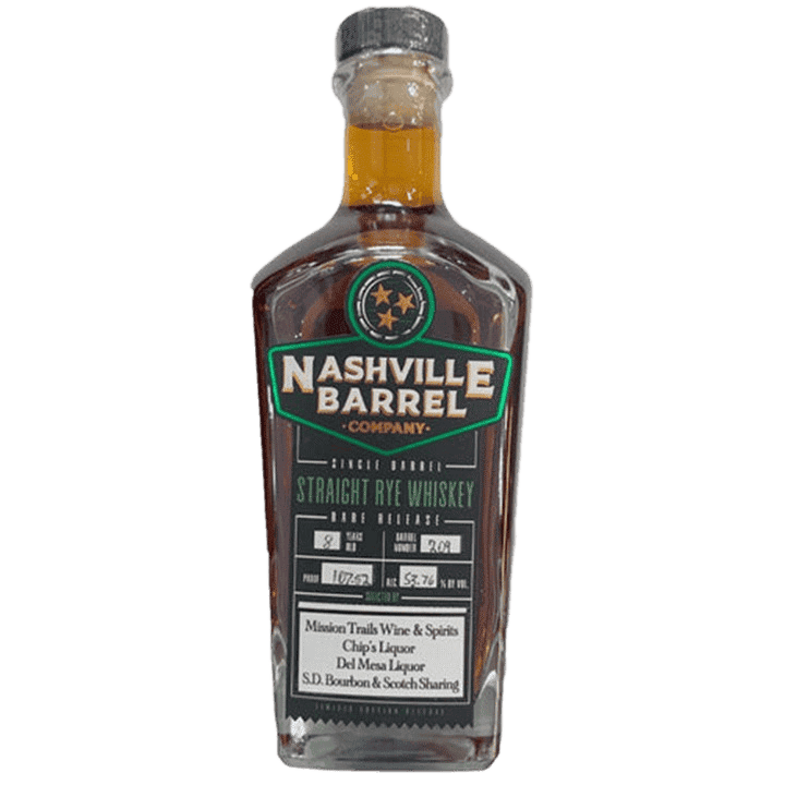 Nashville Barrel Company Single Barrel Rye Whiskey 'Rye Burgundy' - 750ML 