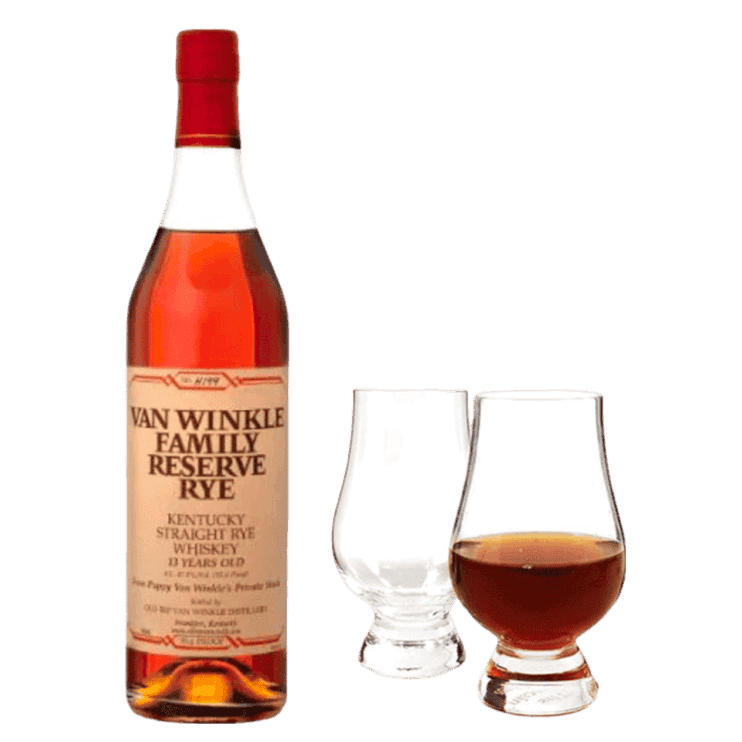 Pappy Van Winkle Family Reserve Rye with Glencairn Set Bundle - 750ML 