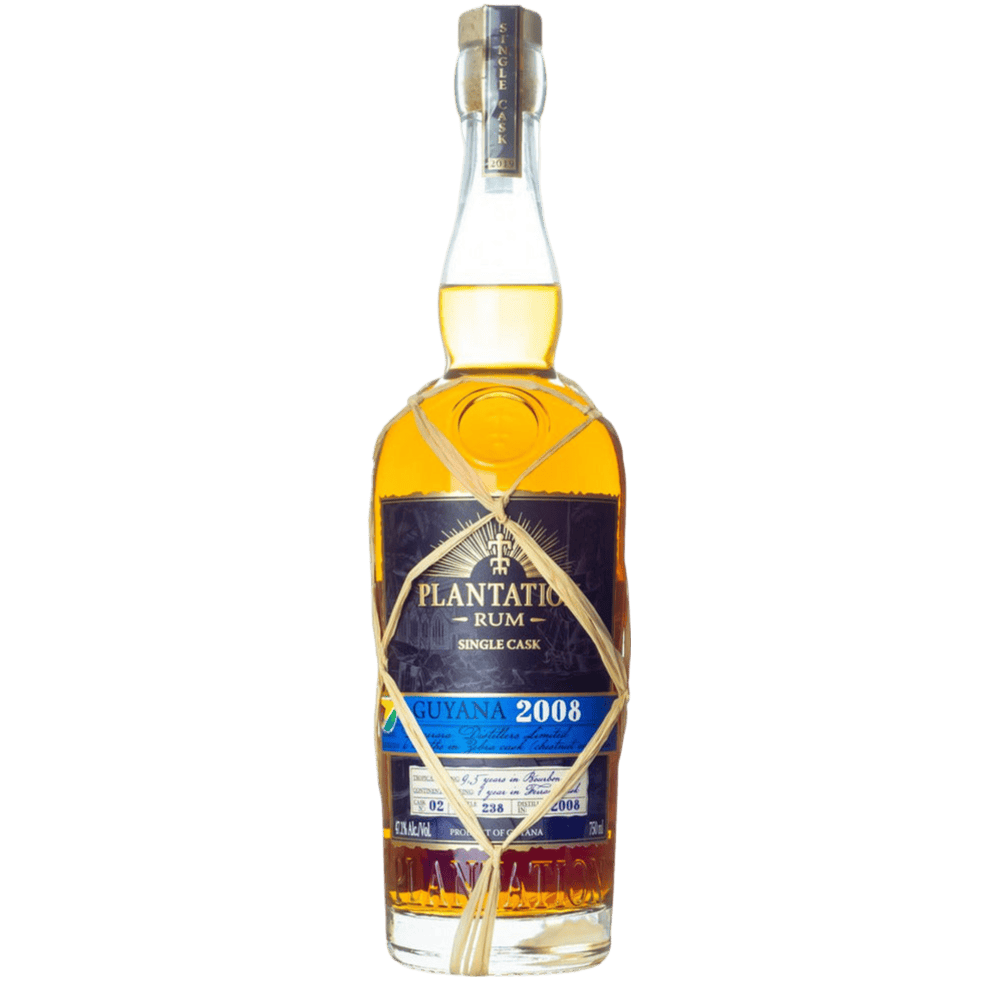 Plantation Aged Rum Single Cask Zebra Cask 2008 Guyana - 750ML 