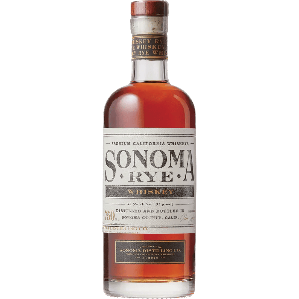 Sonoma Distilling Rye Whiskey Real Liquor