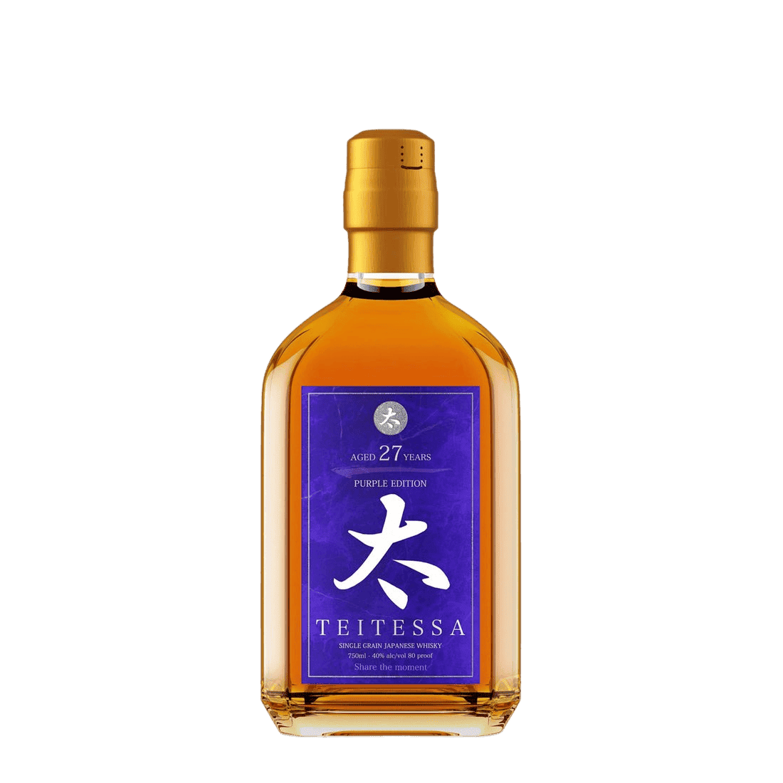 Teitessa Purple Edition 27 Years Old Single Grain Japanese Whiskey - 750ML 