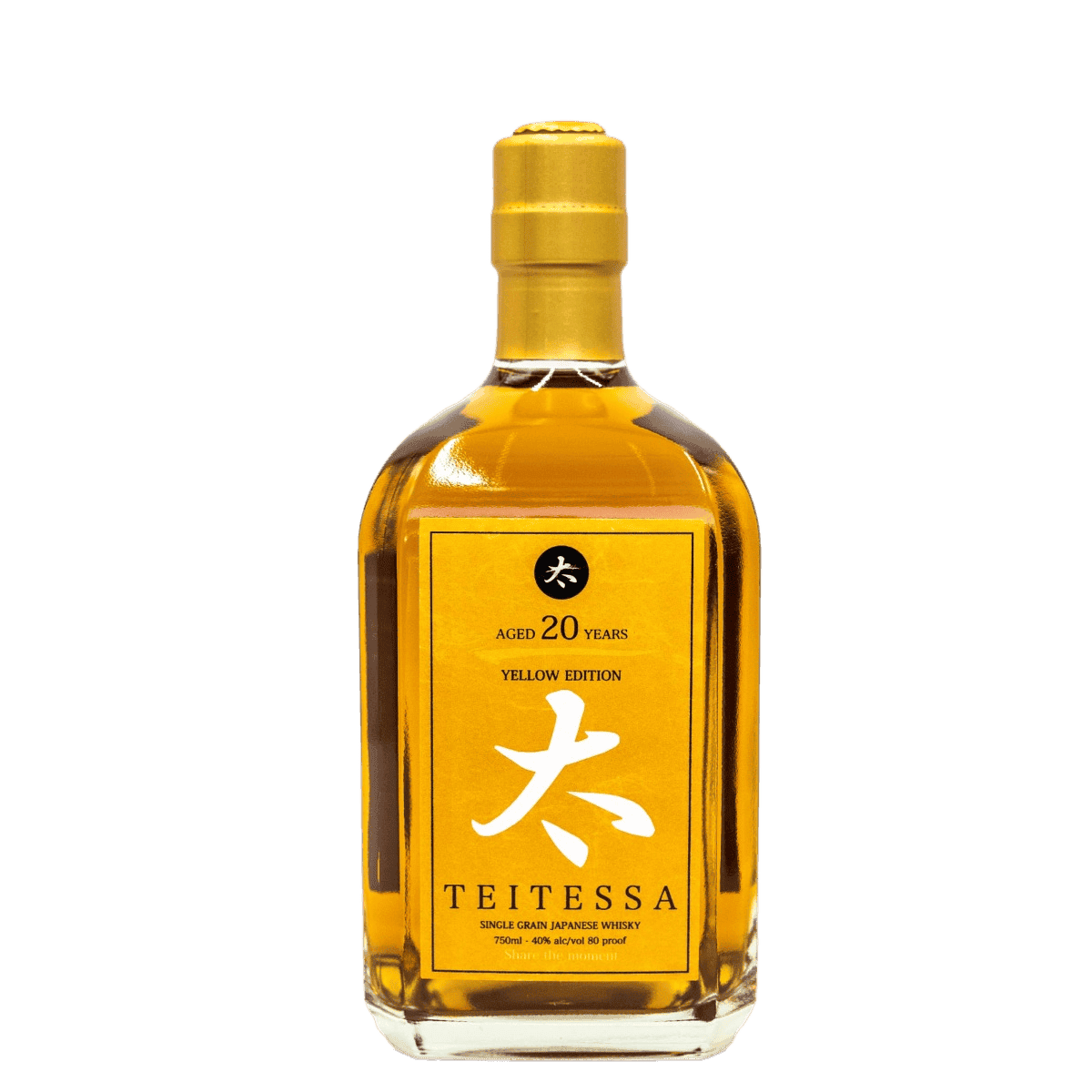 Teitessa Yellow Edition 20 Years Old Single Grain Japanese Whiskey - 750ML 