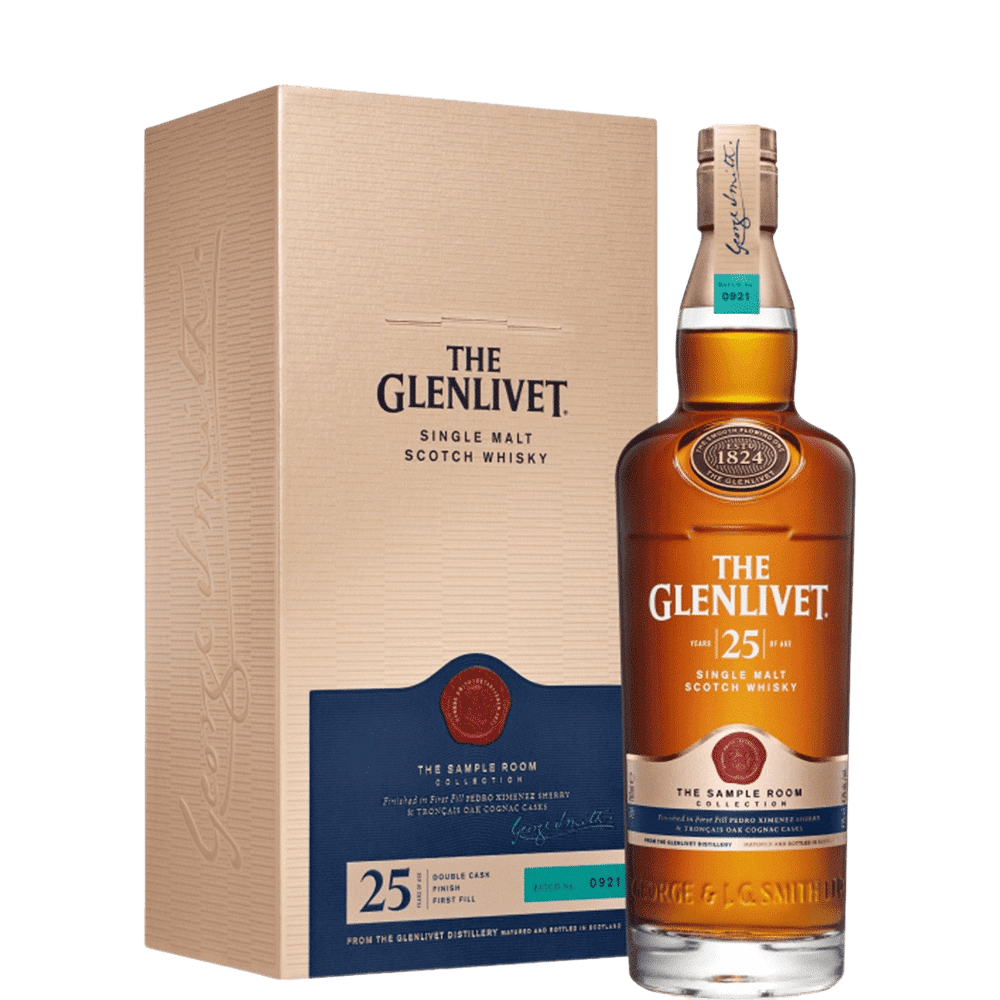 The Glenlivet 25 Year Old Single Malt Scotch Whisky - 750ML 