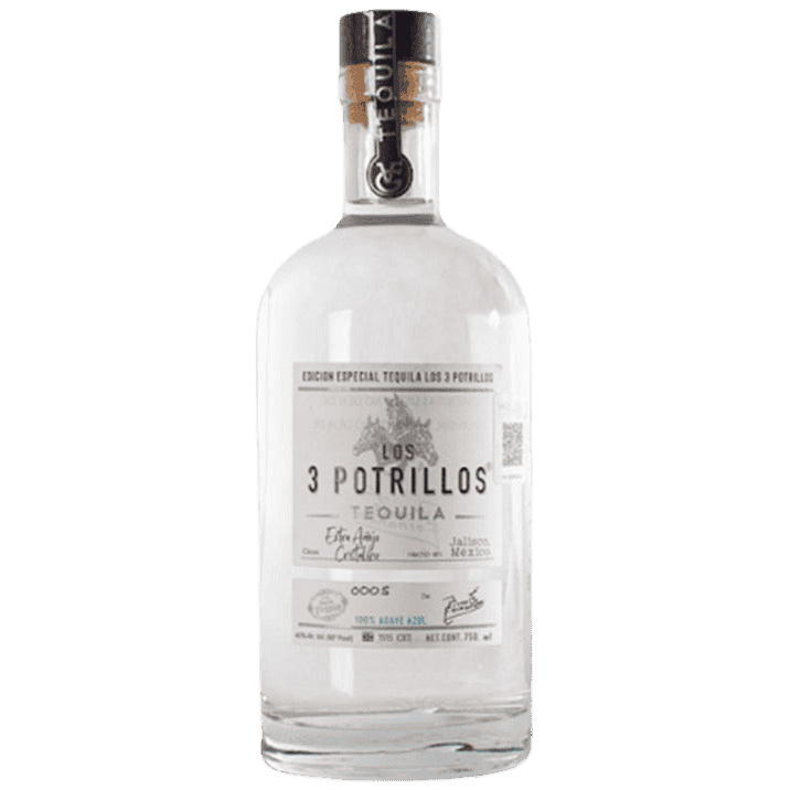 Tres Potrillos Tequila Triple Distilled Blanco - 750ML 