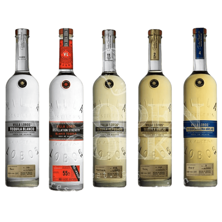 Villa Lobos Blanco, Blanco 55 Overproof, Reposado, Anejo & Extra Anejo Tequila Collection - 750ML 