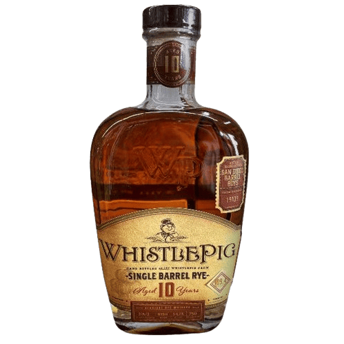 WhistlePig 10-year San Diego Barrel Boys Single Barrel Rye Whiskey 17-year #19139 - 750ML Rye