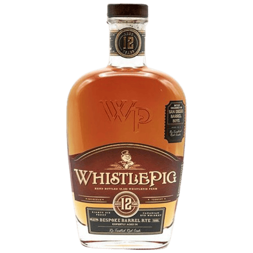 WhistlePig 12 Year Old Bespoke Barrel Rye Aged in a Re-Toasted Red Cask 'San Diego Barrel Boys' Single Barrel - 750ML Rye