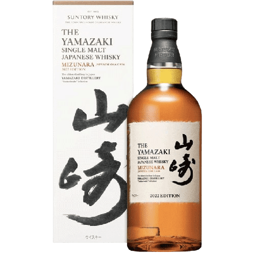 Yamazaki Mizunara 2022 Edition Japanese Single Malt Whisky - 750ML Japanese whiskey